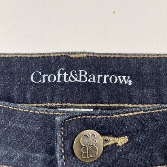 Croft & Barrow Secretly Slimming Stretch Jeans Women’s 12 Short Mid Rise Black - Picture 7 of 11